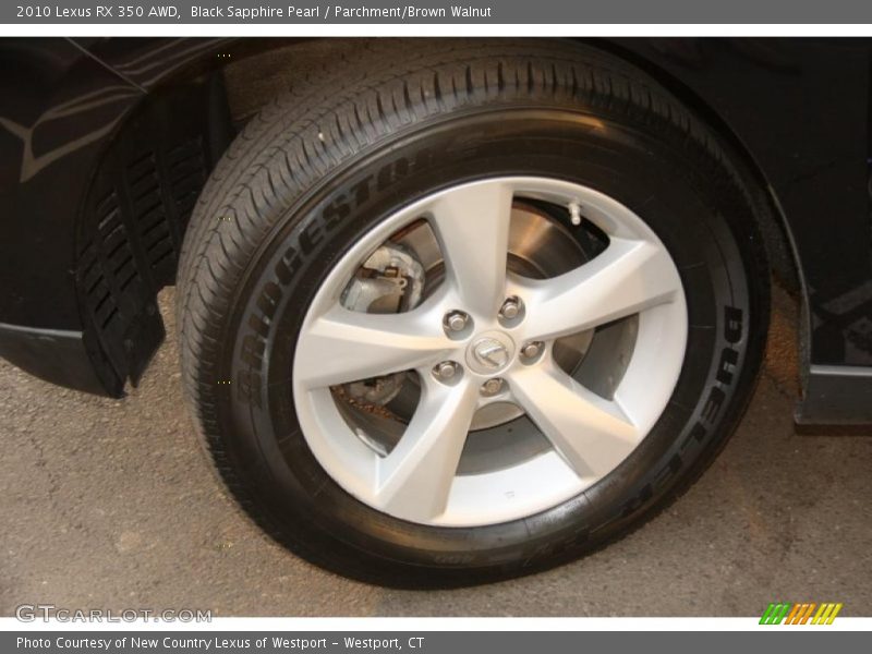 Black Sapphire Pearl / Parchment/Brown Walnut 2010 Lexus RX 350 AWD