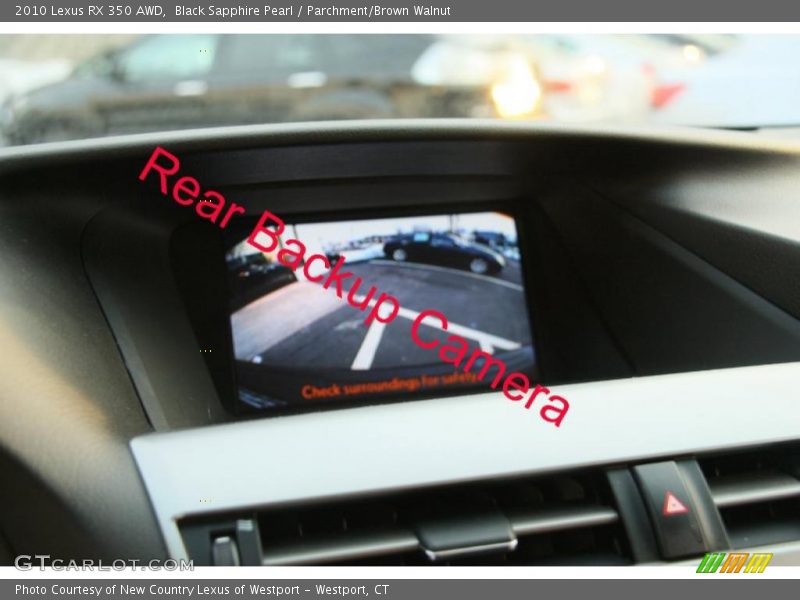 Black Sapphire Pearl / Parchment/Brown Walnut 2010 Lexus RX 350 AWD