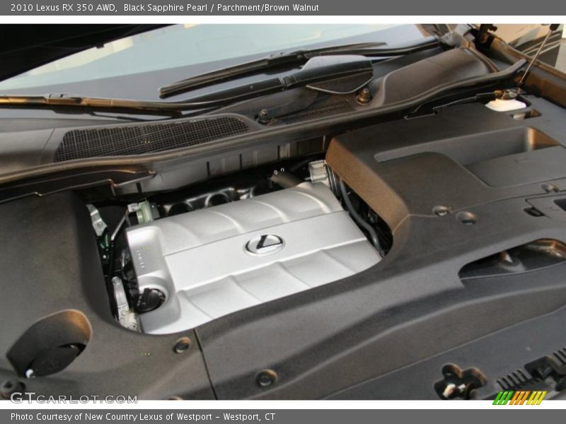Black Sapphire Pearl / Parchment/Brown Walnut 2010 Lexus RX 350 AWD