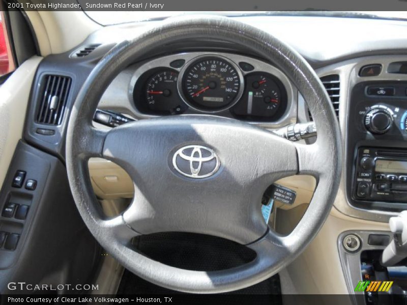 Sundown Red Pearl / Ivory 2001 Toyota Highlander