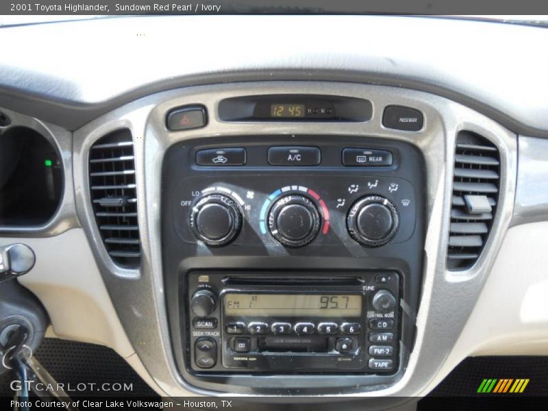 Controls of 2001 Highlander 
