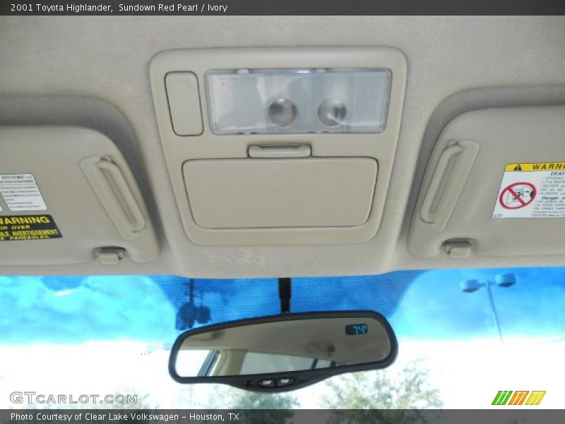 Sundown Red Pearl / Ivory 2001 Toyota Highlander
