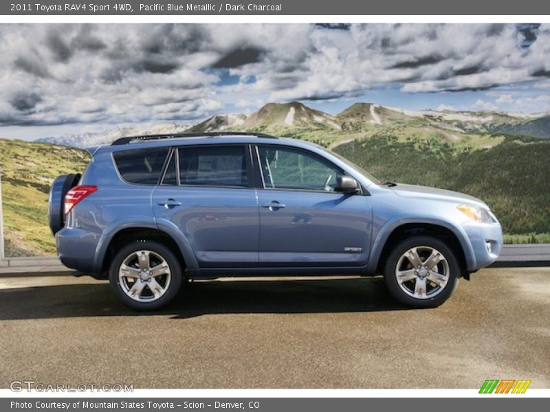 Pacific Blue Metallic / Dark Charcoal 2011 Toyota RAV4 Sport 4WD
