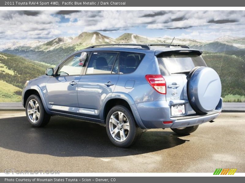 Pacific Blue Metallic / Dark Charcoal 2011 Toyota RAV4 Sport 4WD