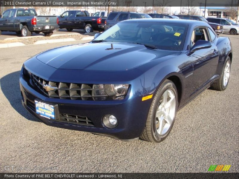 Imperial Blue Metallic / Gray 2011 Chevrolet Camaro LT Coupe