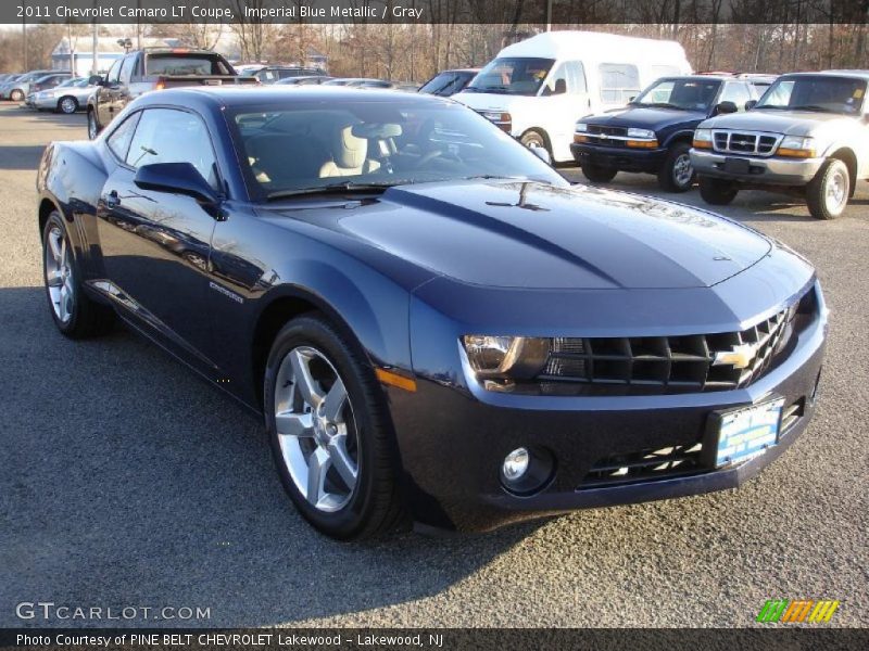 Imperial Blue Metallic / Gray 2011 Chevrolet Camaro LT Coupe