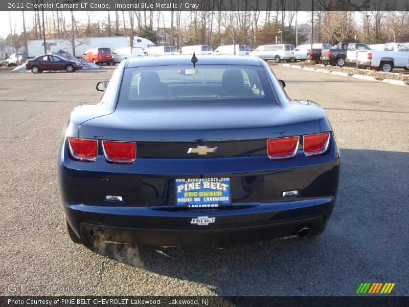 Imperial Blue Metallic / Gray 2011 Chevrolet Camaro LT Coupe