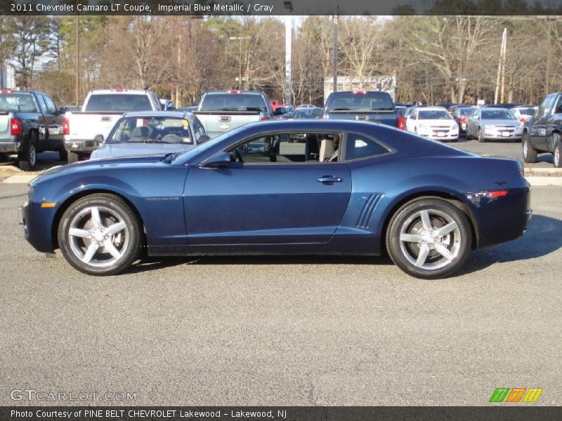 Imperial Blue Metallic / Gray 2011 Chevrolet Camaro LT Coupe