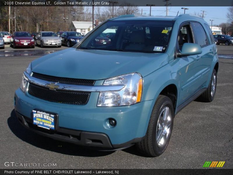 Golden Teal Metallic / Light Gray 2008 Chevrolet Equinox LT