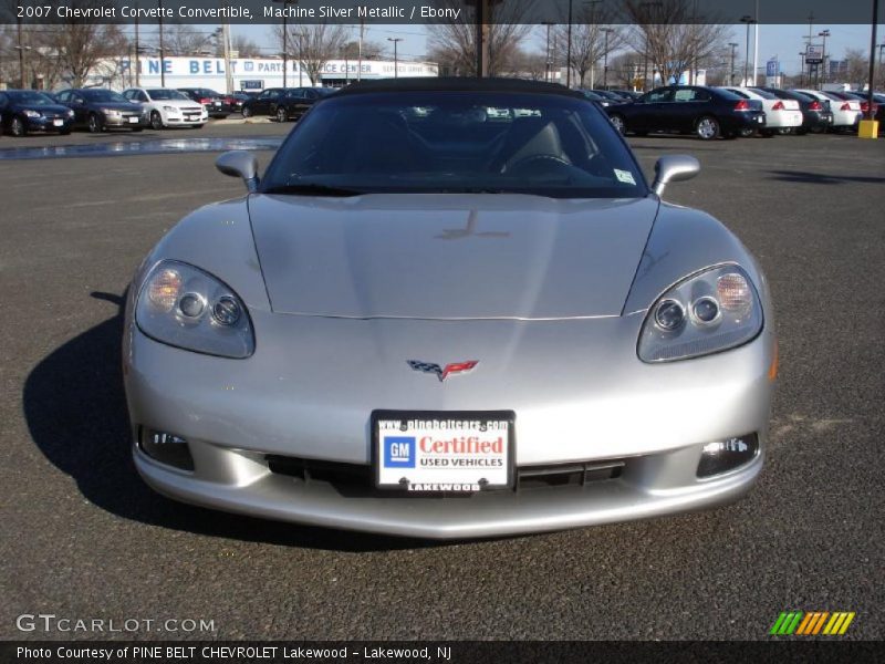 Machine Silver Metallic / Ebony 2007 Chevrolet Corvette Convertible