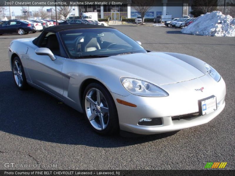 Machine Silver Metallic / Ebony 2007 Chevrolet Corvette Convertible