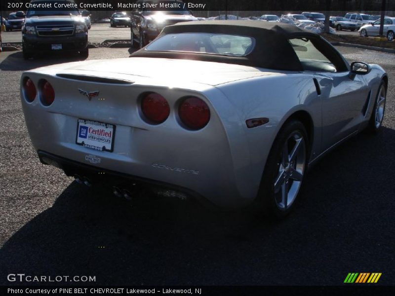 Machine Silver Metallic / Ebony 2007 Chevrolet Corvette Convertible
