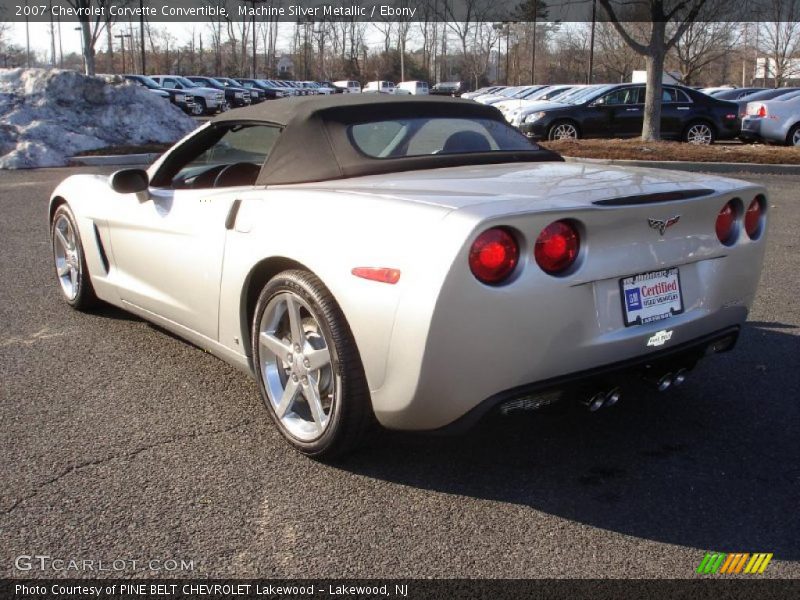 Machine Silver Metallic / Ebony 2007 Chevrolet Corvette Convertible