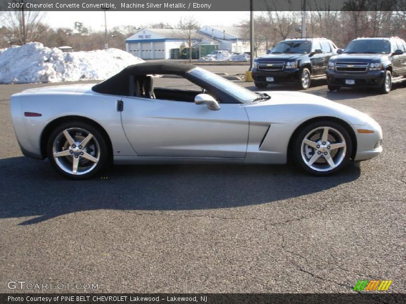 Machine Silver Metallic / Ebony 2007 Chevrolet Corvette Convertible