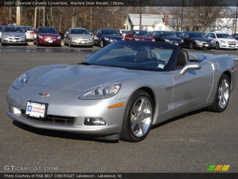Machine Silver Metallic / Ebony 2007 Chevrolet Corvette Convertible
