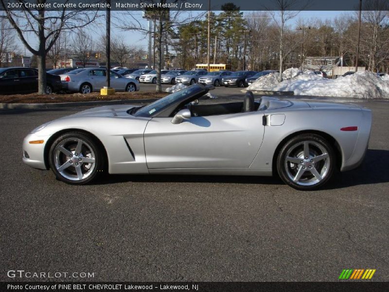 Machine Silver Metallic / Ebony 2007 Chevrolet Corvette Convertible