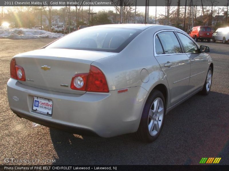 Gold Mist Metallic / Cocoa/Cashmere 2011 Chevrolet Malibu LS
