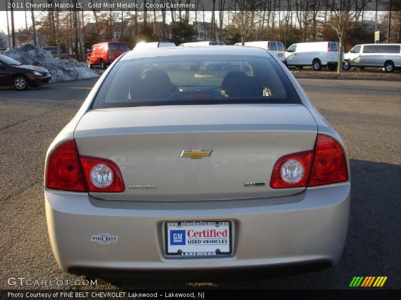 Gold Mist Metallic / Cocoa/Cashmere 2011 Chevrolet Malibu LS