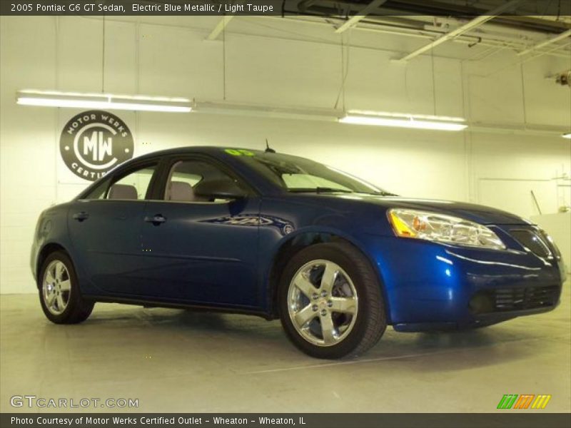 Electric Blue Metallic / Light Taupe 2005 Pontiac G6 GT Sedan