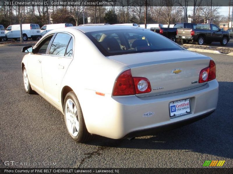 Gold Mist Metallic / Cocoa/Cashmere 2011 Chevrolet Malibu LS