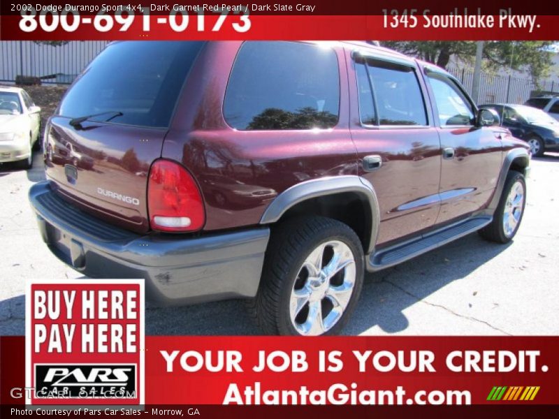 Dark Garnet Red Pearl / Dark Slate Gray 2002 Dodge Durango Sport 4x4