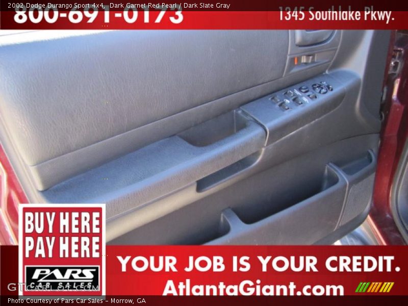 Dark Garnet Red Pearl / Dark Slate Gray 2002 Dodge Durango Sport 4x4
