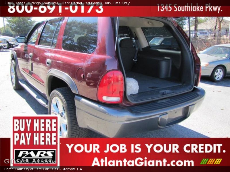 Dark Garnet Red Pearl / Dark Slate Gray 2002 Dodge Durango Sport 4x4