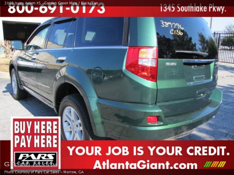 Garden Green Mica / Black/Tan 2002 Isuzu Axiom XS