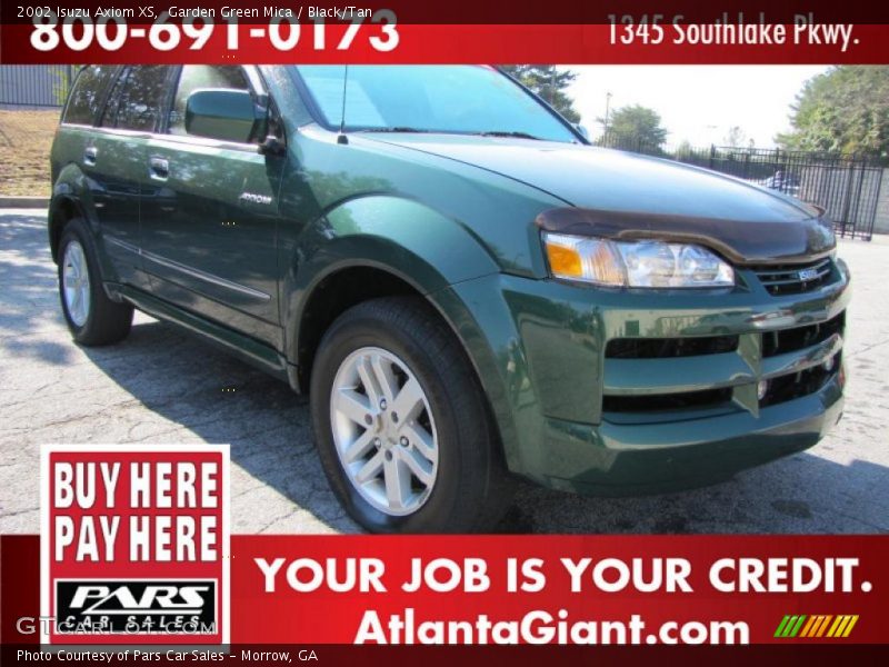 Garden Green Mica / Black/Tan 2002 Isuzu Axiom XS