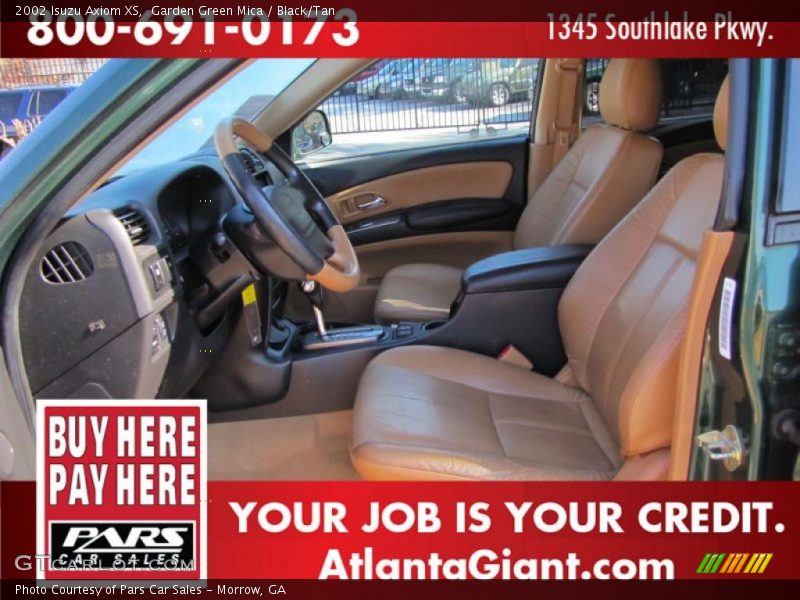 Garden Green Mica / Black/Tan 2002 Isuzu Axiom XS