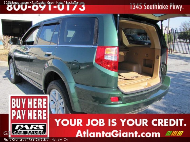 Garden Green Mica / Black/Tan 2002 Isuzu Axiom XS