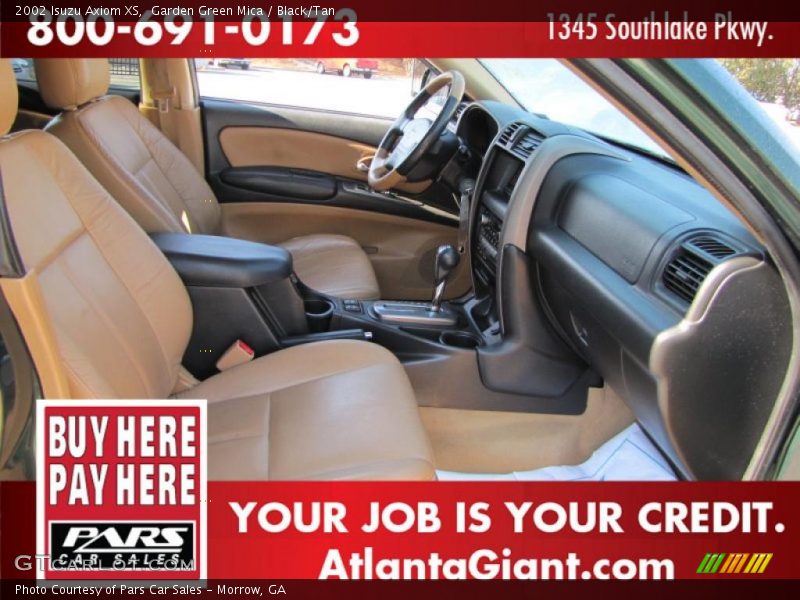 Garden Green Mica / Black/Tan 2002 Isuzu Axiom XS
