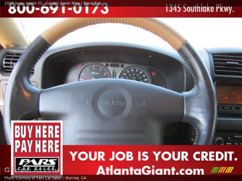 Garden Green Mica / Black/Tan 2002 Isuzu Axiom XS
