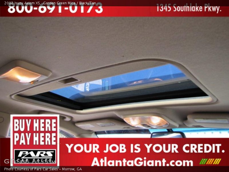 Garden Green Mica / Black/Tan 2002 Isuzu Axiom XS