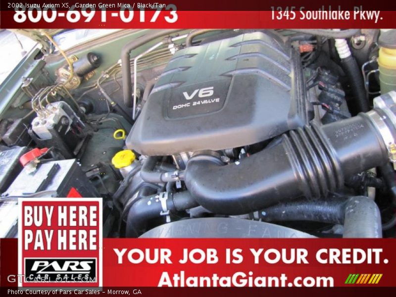 Garden Green Mica / Black/Tan 2002 Isuzu Axiom XS