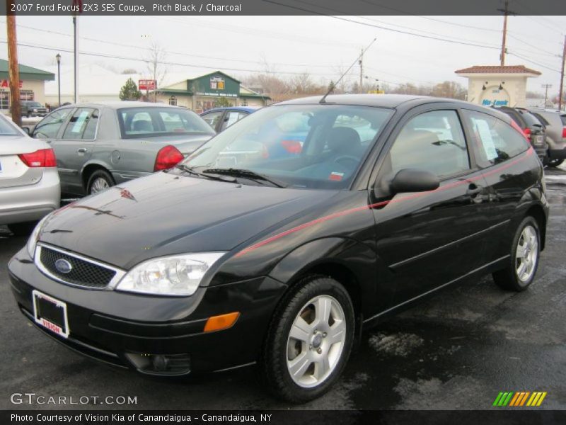 Pitch Black / Charcoal 2007 Ford Focus ZX3 SES Coupe