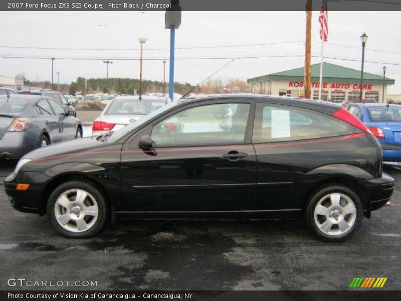 Pitch Black / Charcoal 2007 Ford Focus ZX3 SES Coupe