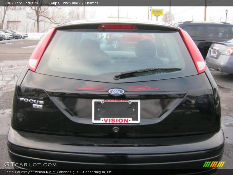 Pitch Black / Charcoal 2007 Ford Focus ZX3 SES Coupe