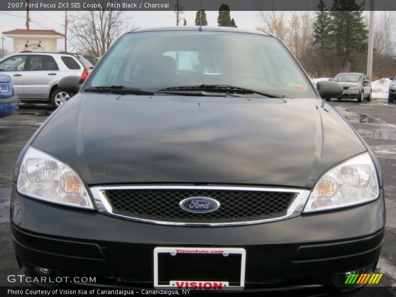 Pitch Black / Charcoal 2007 Ford Focus ZX3 SES Coupe