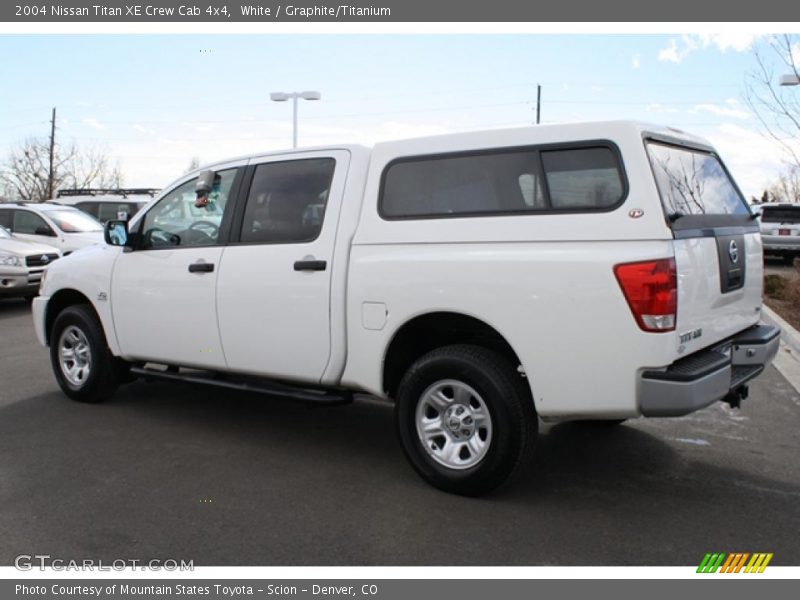 White / Graphite/Titanium 2004 Nissan Titan XE Crew Cab 4x4