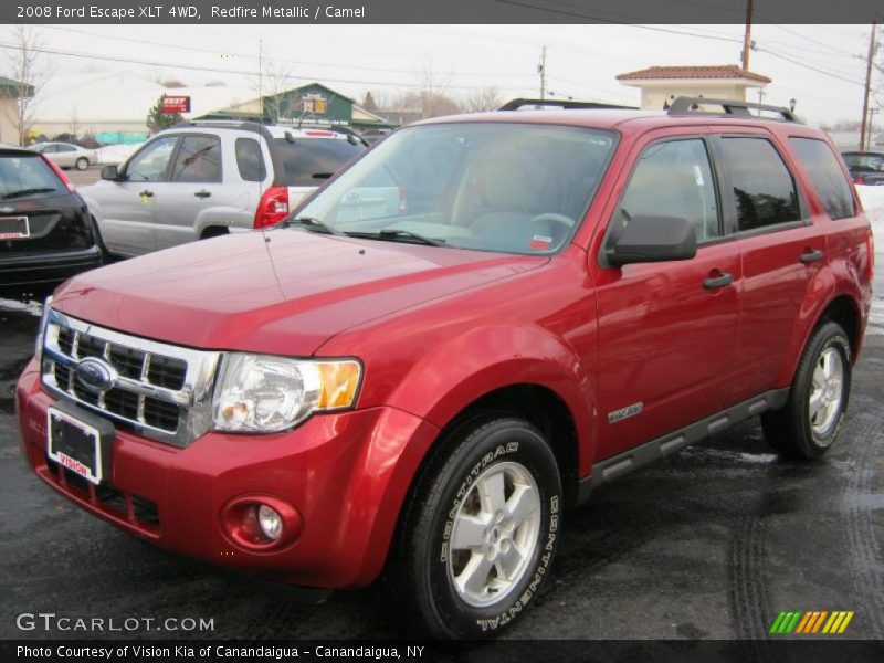 Redfire Metallic / Camel 2008 Ford Escape XLT 4WD