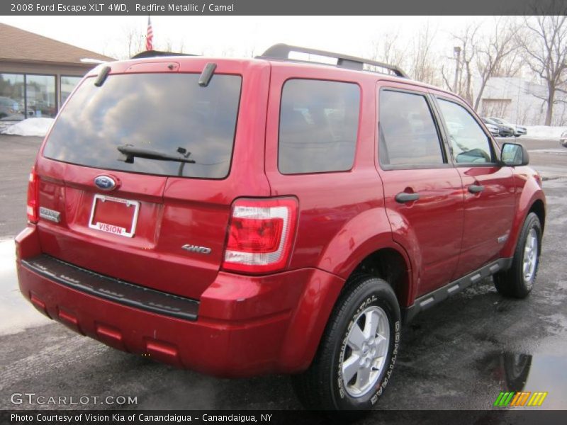 Redfire Metallic / Camel 2008 Ford Escape XLT 4WD
