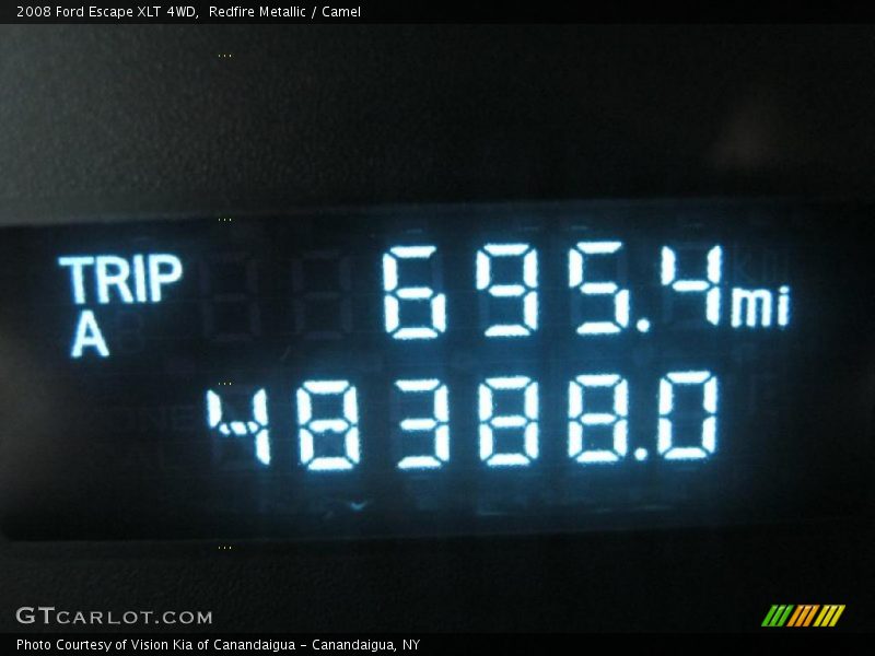 Redfire Metallic / Camel 2008 Ford Escape XLT 4WD