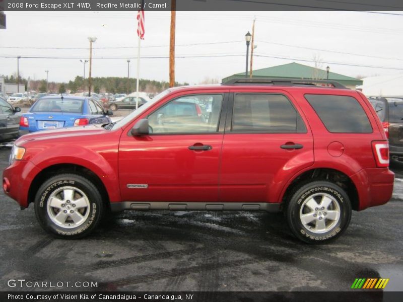 Redfire Metallic / Camel 2008 Ford Escape XLT 4WD