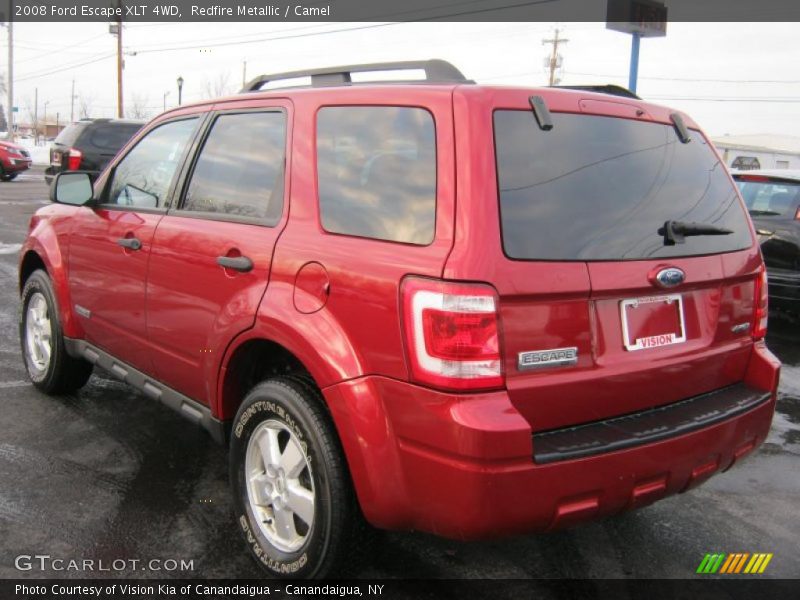 Redfire Metallic / Camel 2008 Ford Escape XLT 4WD