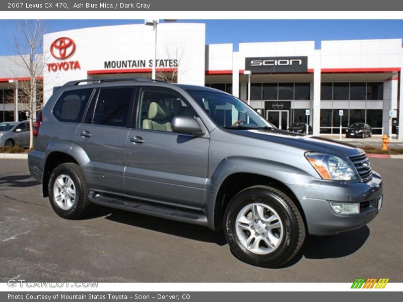 Ash Blue Mica / Dark Gray 2007 Lexus GX 470