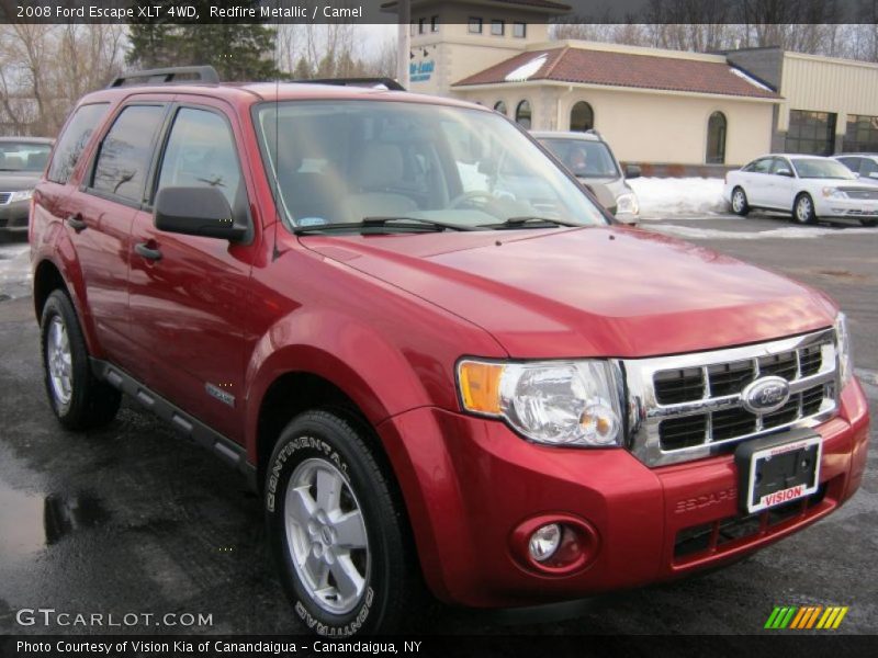 Redfire Metallic / Camel 2008 Ford Escape XLT 4WD