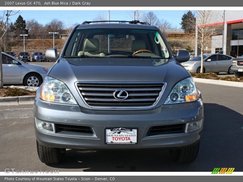 Ash Blue Mica / Dark Gray 2007 Lexus GX 470