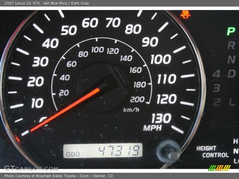 Ash Blue Mica / Dark Gray 2007 Lexus GX 470