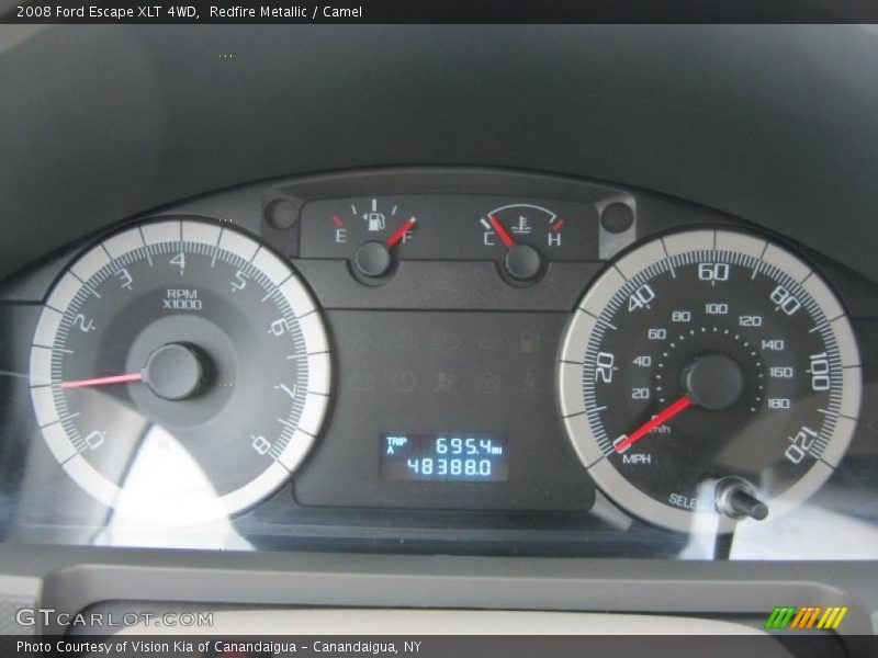 Redfire Metallic / Camel 2008 Ford Escape XLT 4WD